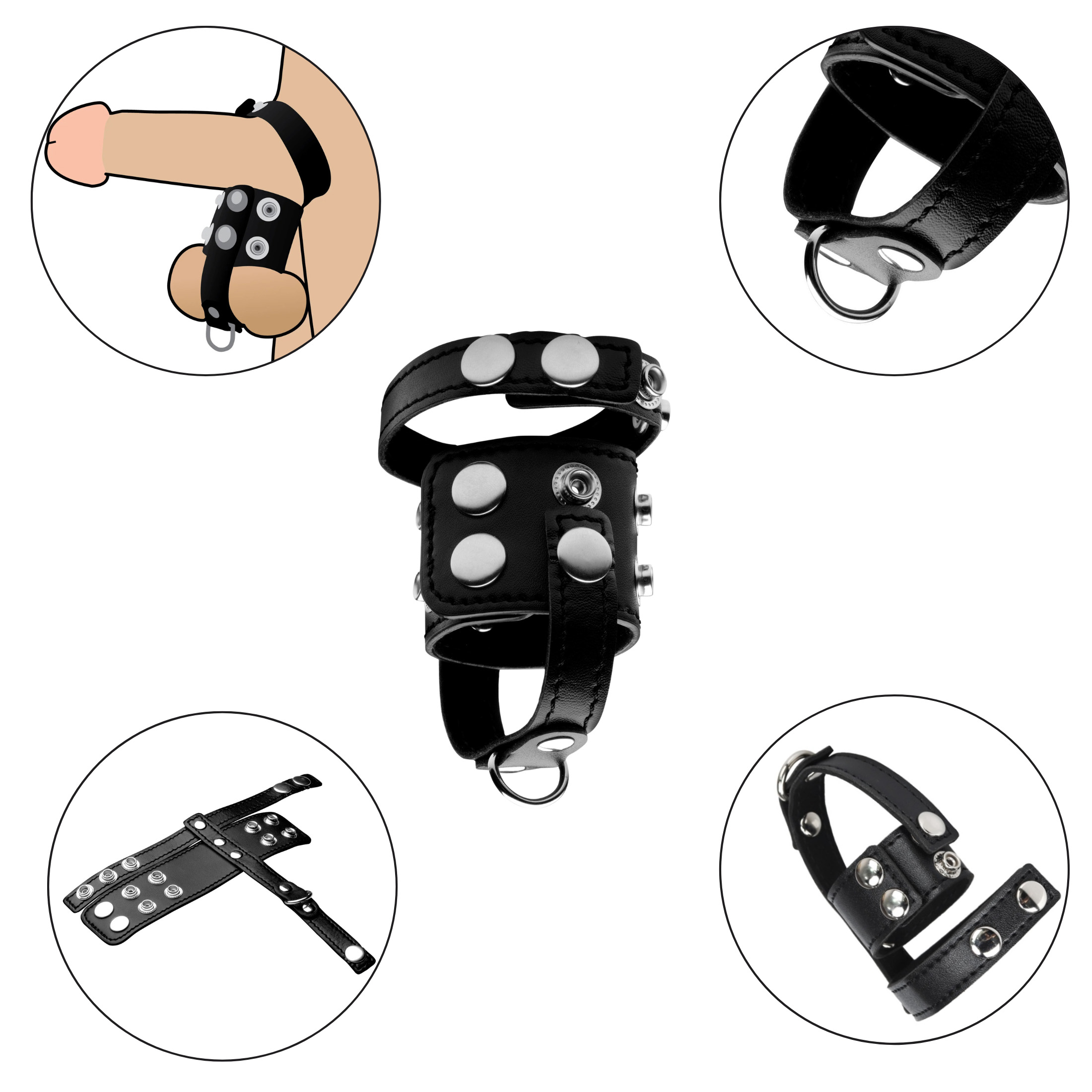       Erospace Wild Play Cock And Ball Strap C20, 