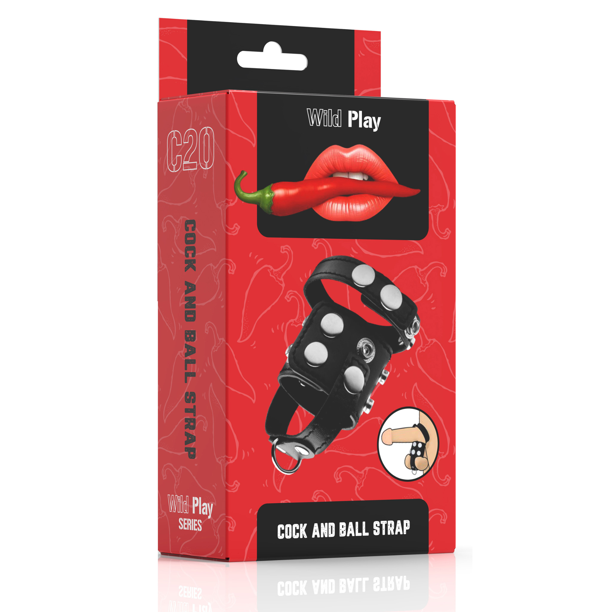       Erospace Wild Play Cock And Ball Strap C20, 