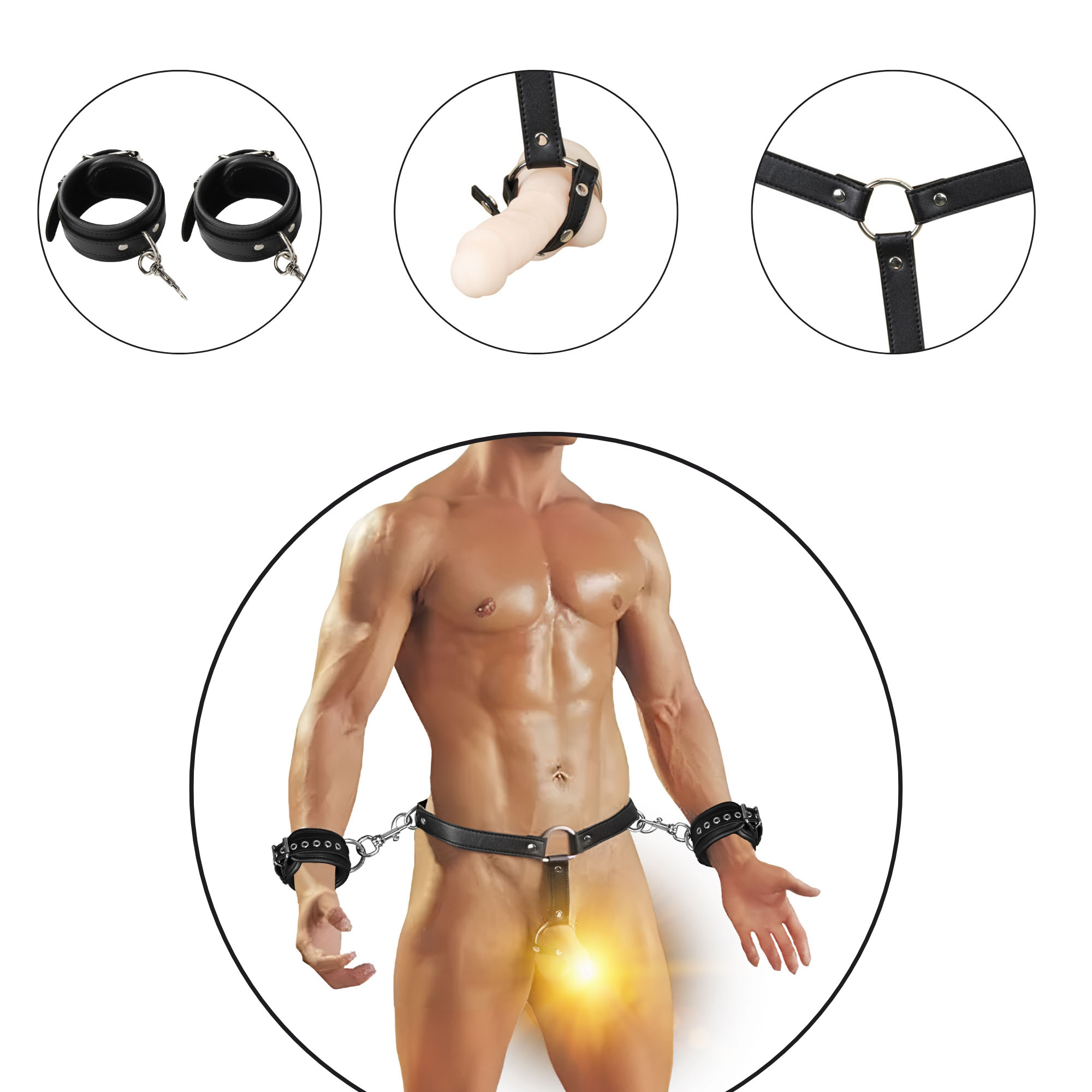   -   Erospace Wild Play Male Bondage Set C13, 