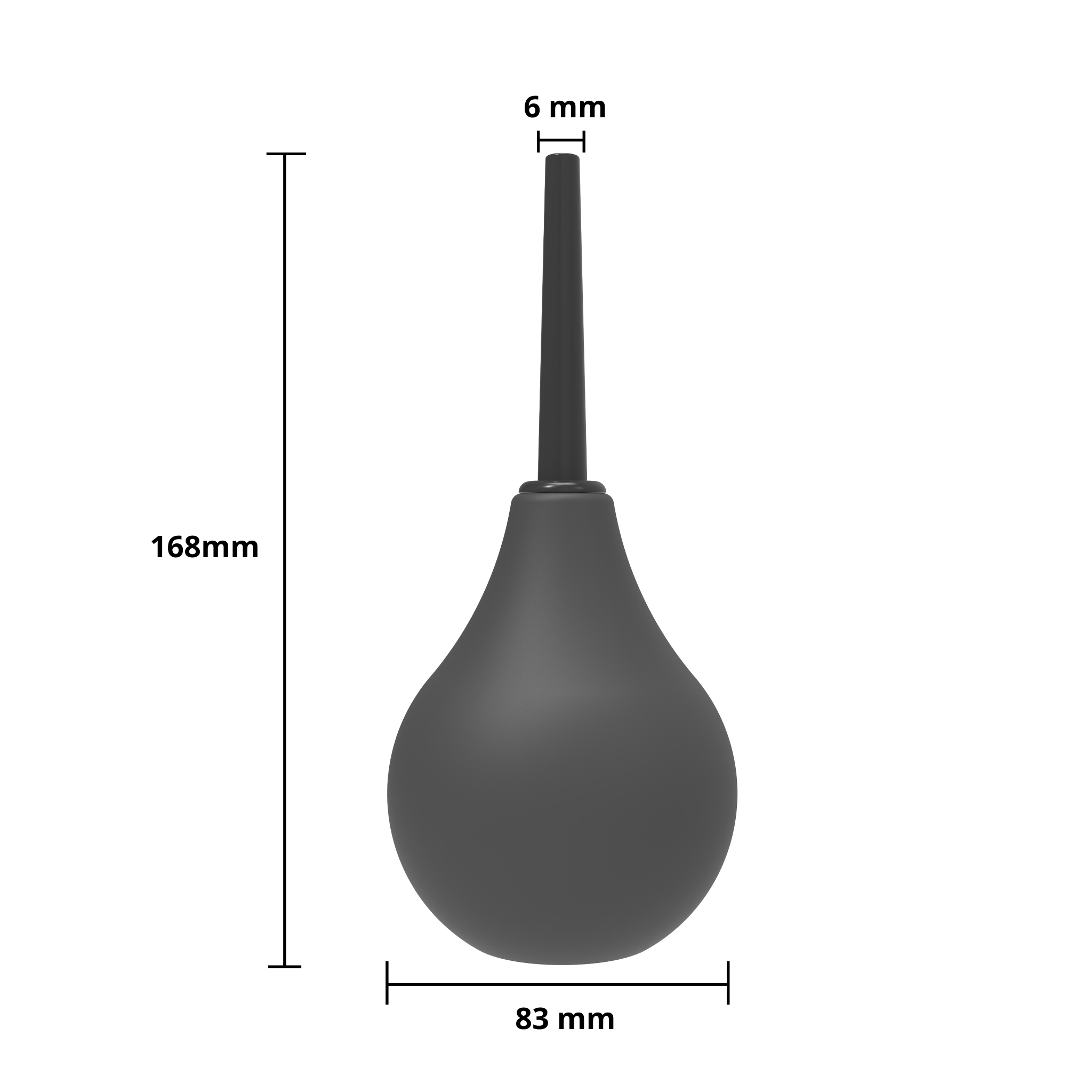 �������� ��� Erospace Wild Play Anal Douche C5 Black, ����� 224 ��