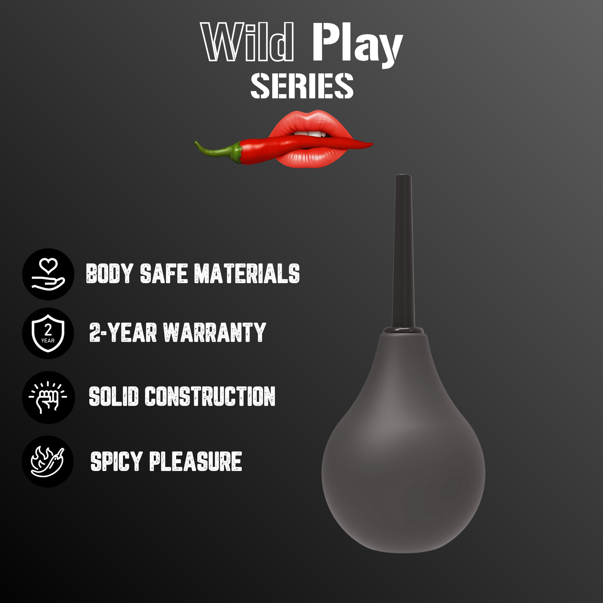 �������� ��� Erospace Wild Play Anal Douche C5 Black, ����� 224 ��