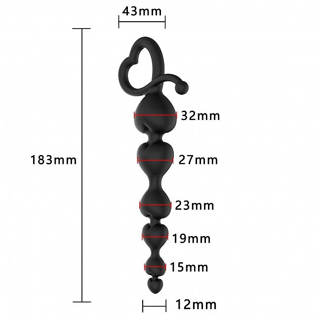    Erospace Wild Play Anal Beads C2   , 18,3  3,2 