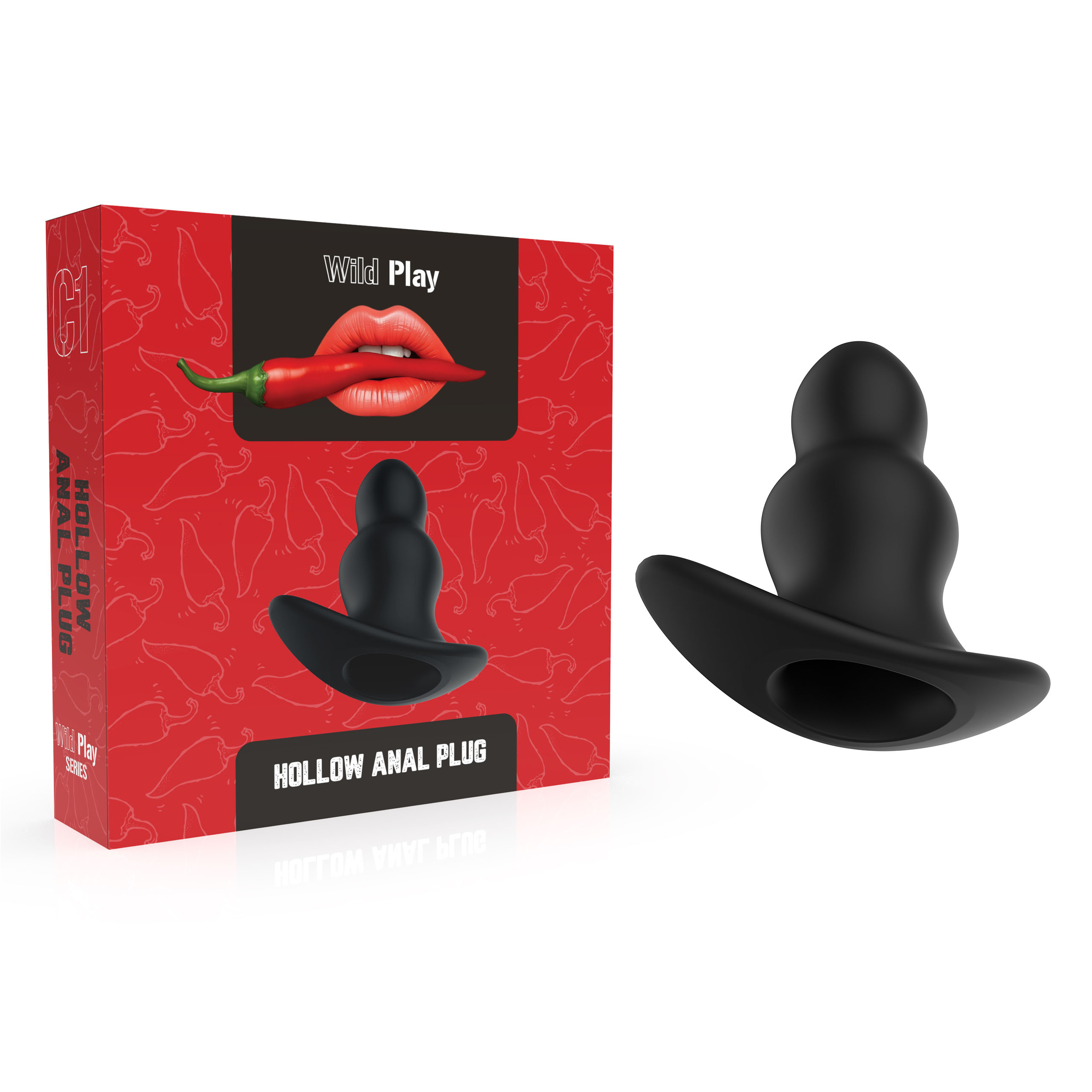   - Erospace Wild Play Hollow Anal Plug C1, 10,7  4,5 