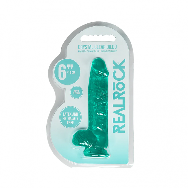      Realrock Dildo 6 Turquoise, 17  2,5 