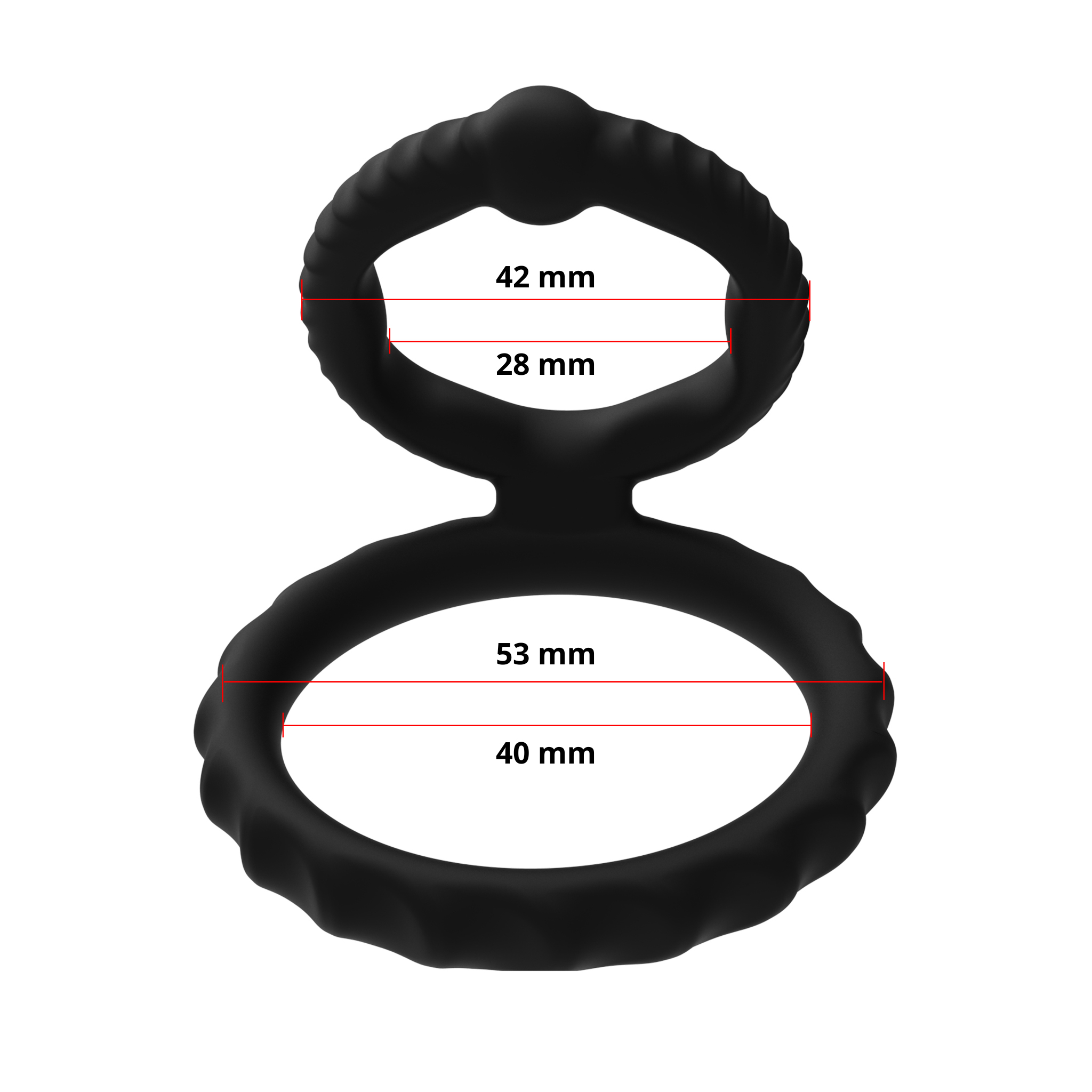    Erospace Mens Play Silicone Cock Ring B8, 