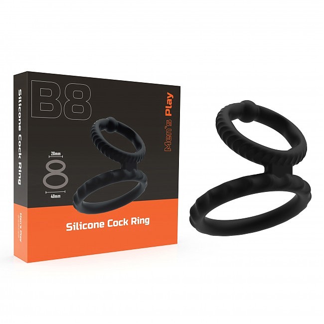    Erospace Mens Play Silicone Cock Ring B8, 