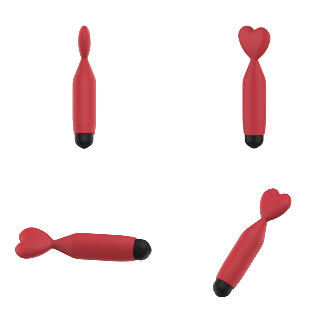������������ ��������-�������� Erospace Sweet Play Mini Heart Vibrator A14, 10 ������� ������