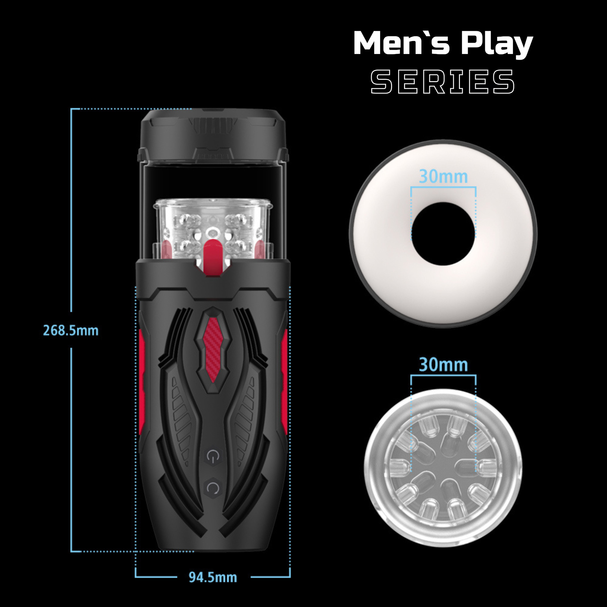  ����������� � �������� � �������� Erospace Mens Play Automatic Male Masturbator B1, 7 ������� ������