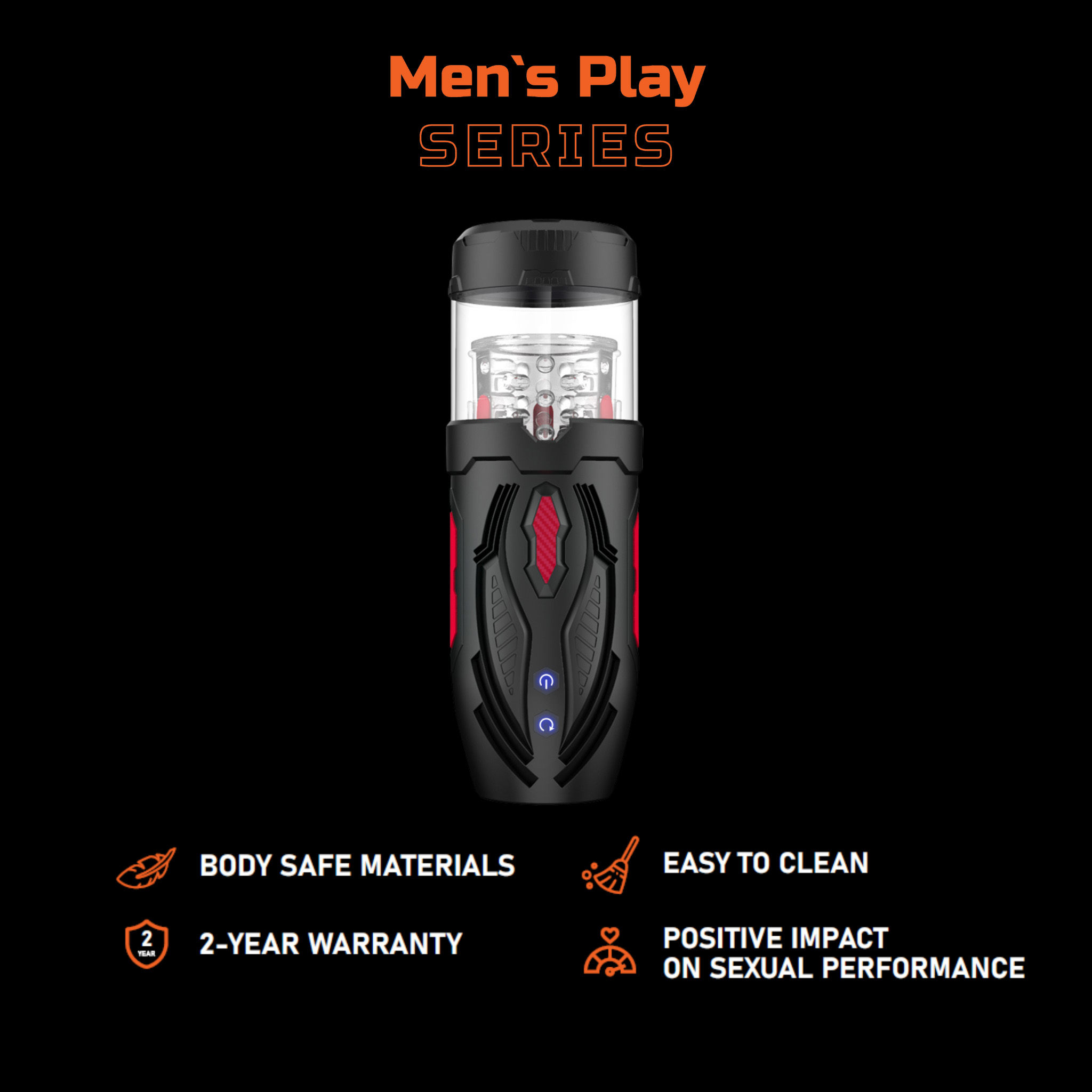 ����������� � �������� � �������� Erospace Mens Play Automatic Male Masturbator B1, 7 ������� ������