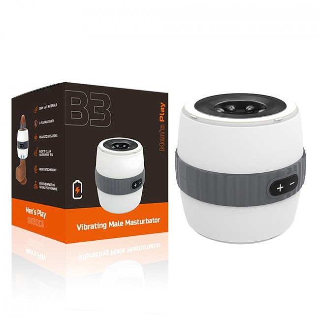   Erospace Mens Play Vibrating Male Masturbator B3, 12  