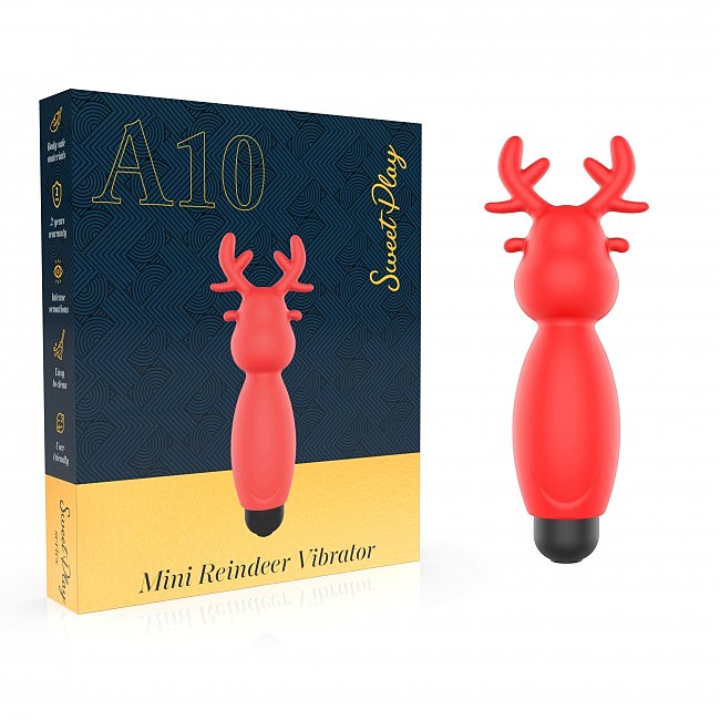 -    Erospace Sweet Play Mini Reindeer Vibrator A10, 8,8  3,5 