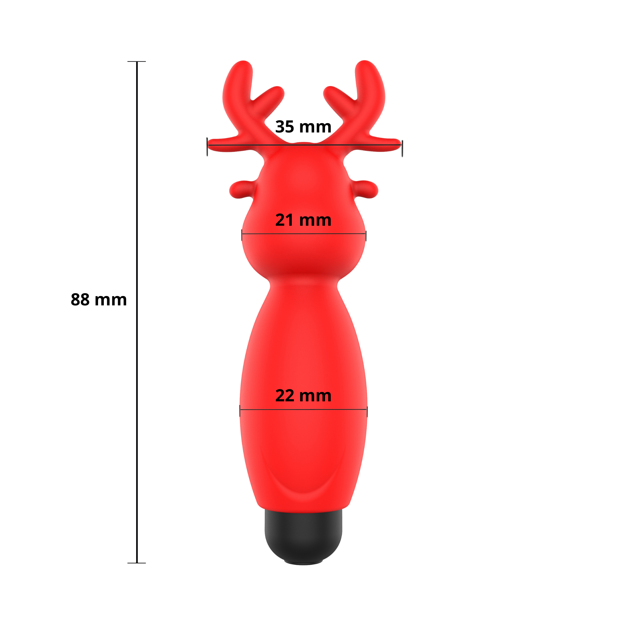 ����-�������� � ����� ����� Erospace Sweet Play Mini Reindeer Vibrator A10, 8,8 � 3,5 ��