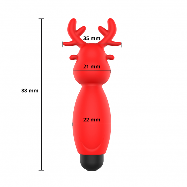 -    Erospace Sweet Play Mini Reindeer Vibrator A10, 8,8  3,5 