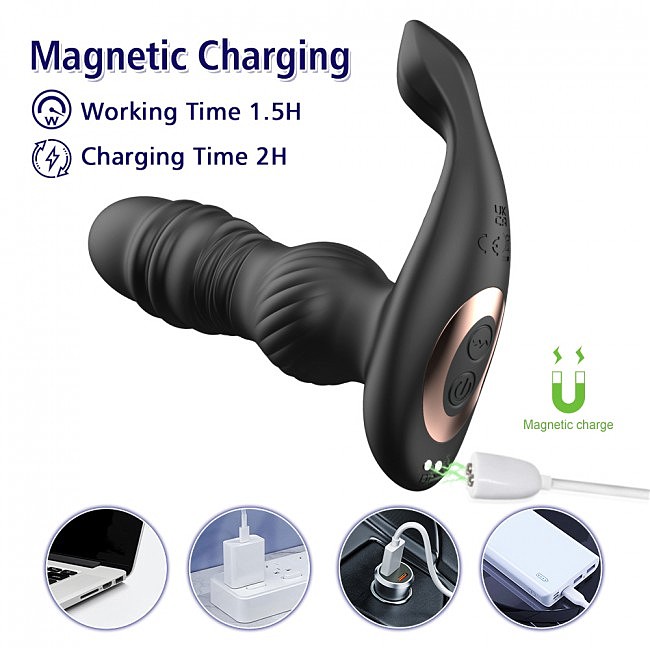   Mens Play Thrusting Prostate Massager B4 Erospace, 7    