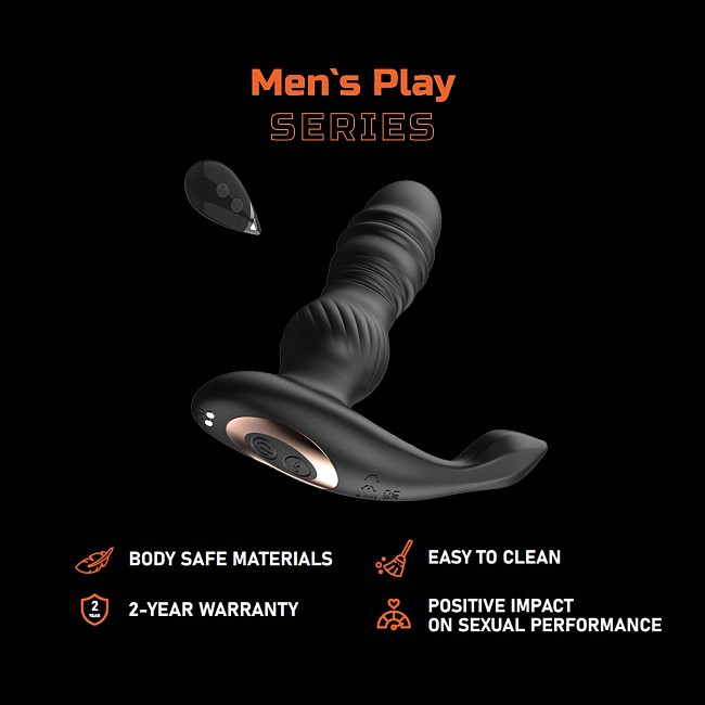   Mens Play Thrusting Prostate Massager B4 Erospace, 7    