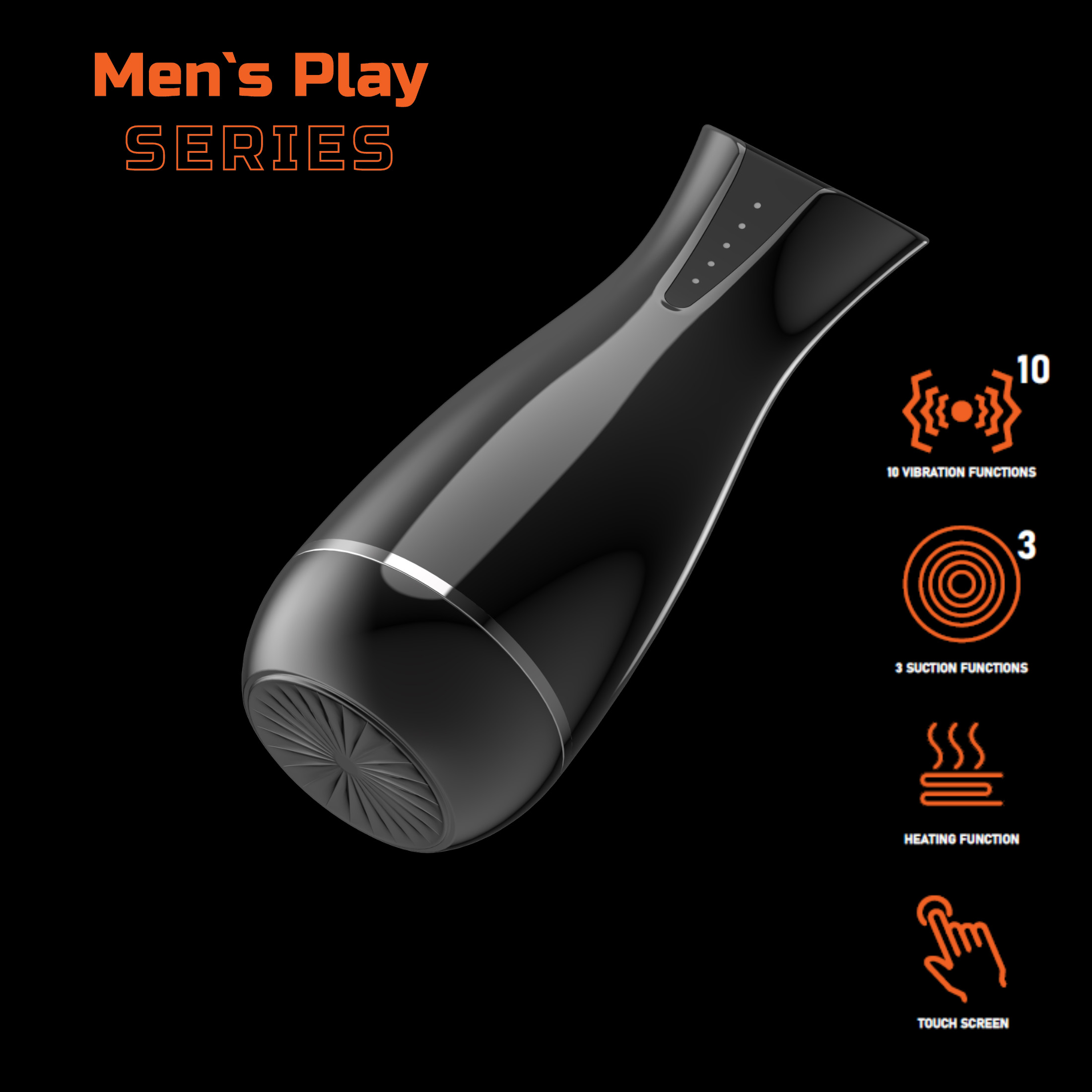 ����������� � ���������, ����������� � ���������� Mens Play Vacuum Male Masturbator B6, 25,5 � 9,1 ��
