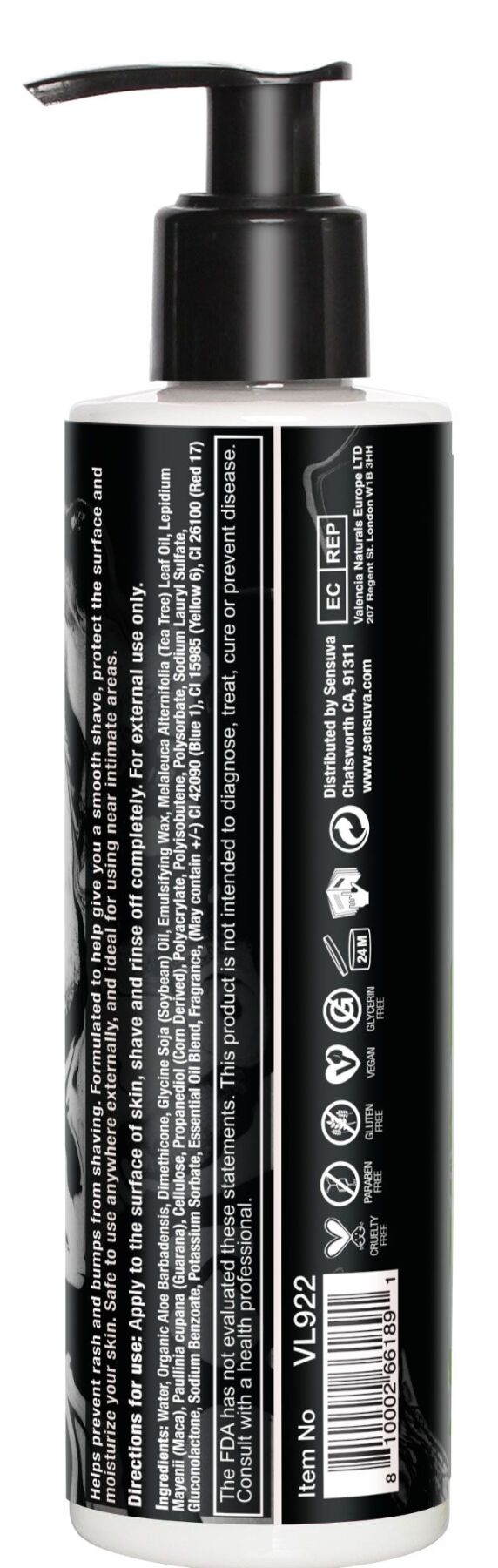    Sensuva ELXYR Shaving Cream — Dark Temptations (236 )