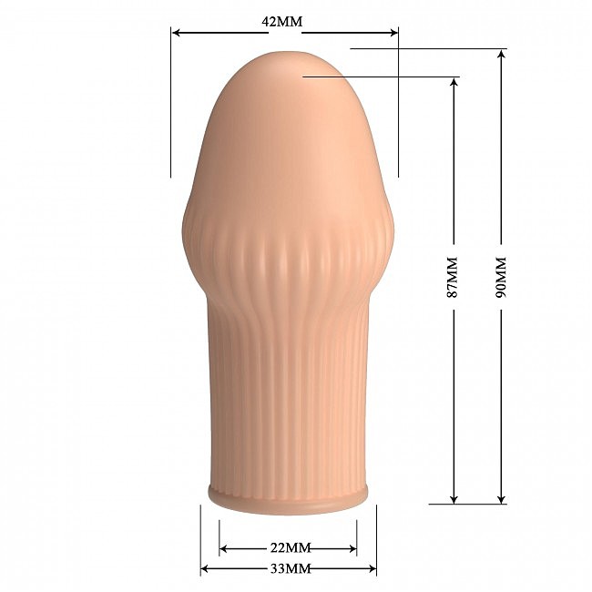 ������� �� ���� Pretty Love Huel Penis Thicker Flesh, ��������� ��� ���������, 9 � 4,2 ��