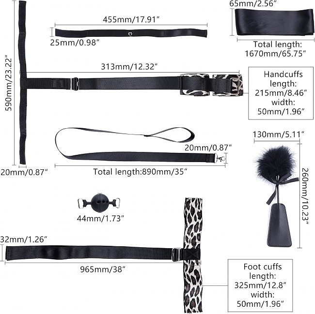 ��������� ����-����� LOCKINK YEAHWOW Armbinder Restraint Set Black, ������