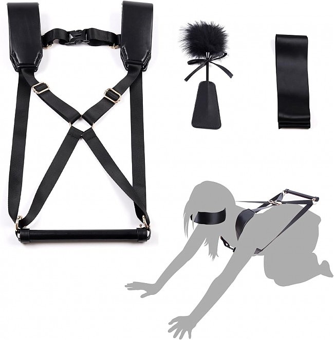 ��������� ����� LOCKINK YEAHWOW Black Doggy Style Saddle set