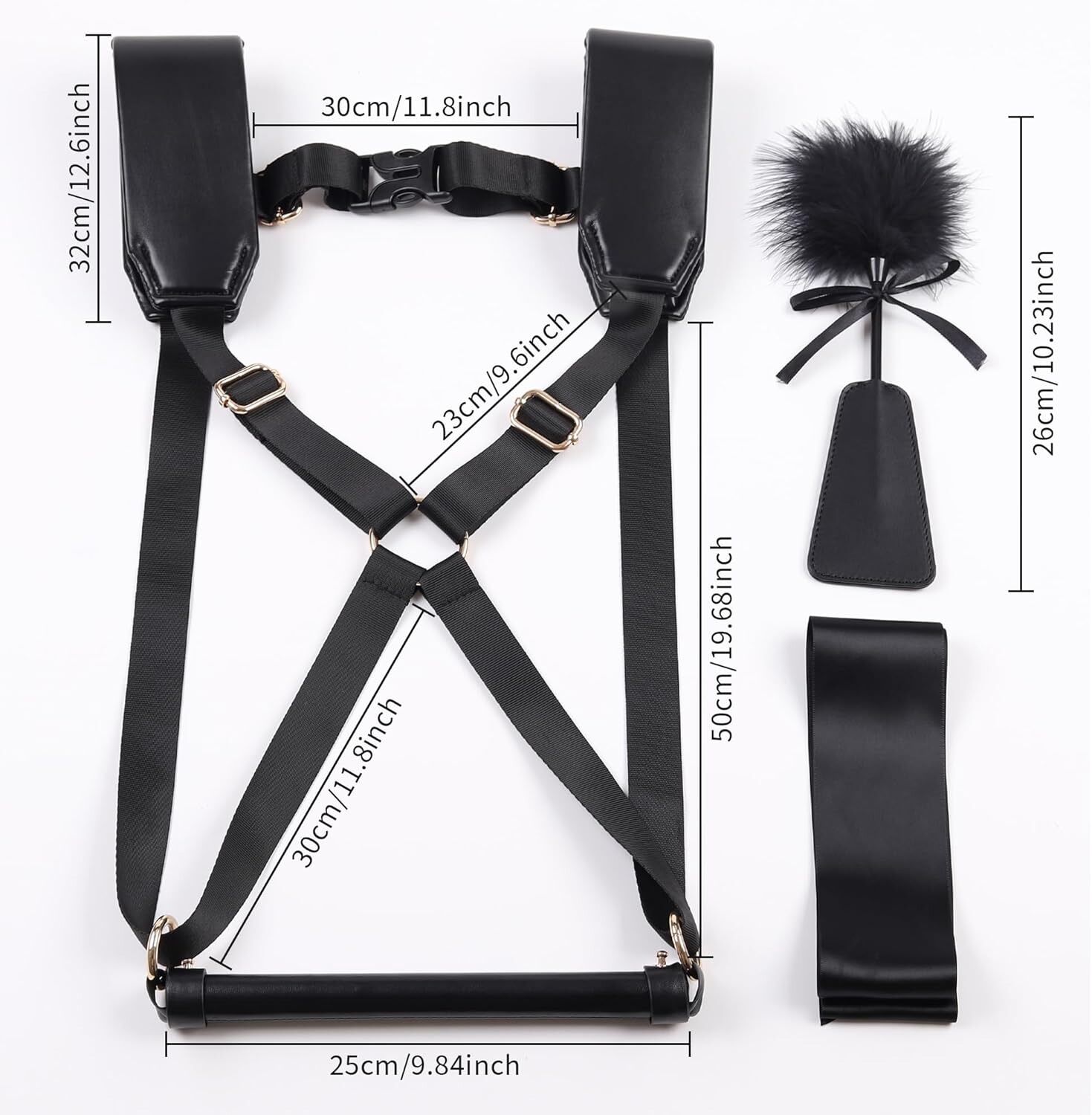 ��������� ����� LOCKINK YEAHWOW Black Doggy Style Saddle set