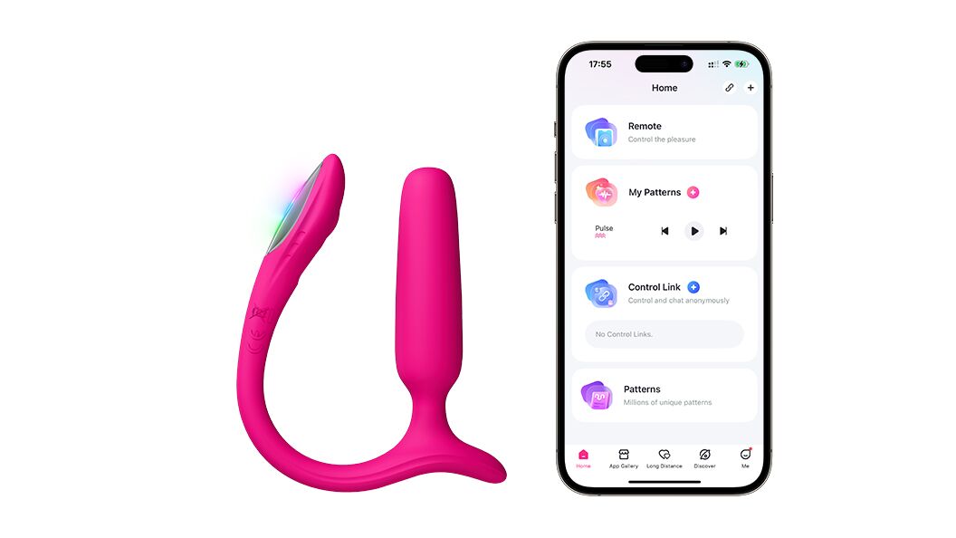 �������� �����-����������� Lovense Lush Anal, ����� ������, LED-���������, 9,85 � 2,15 ��