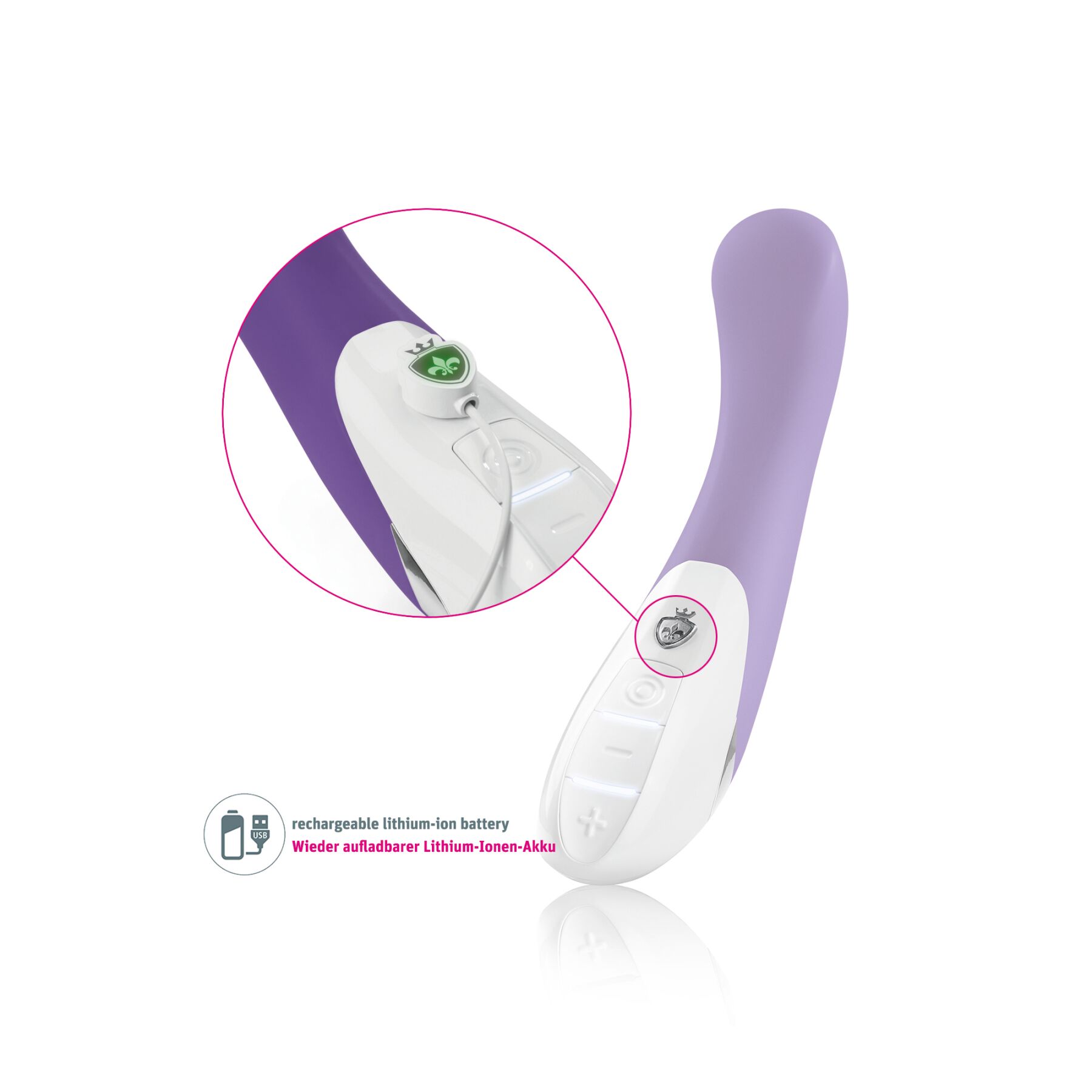 �������� ����������� Mystim Al Punto Purple, 8 ������� � 5 ������� ������������� ��������, 24 � 3,6 ��