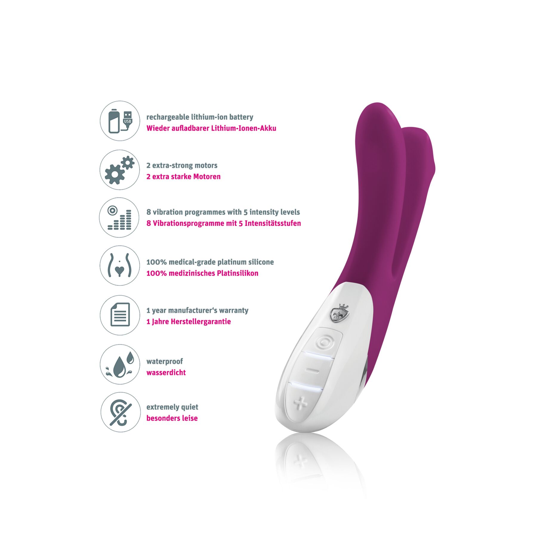 �������� ������� ���������� Mystim Bon Aparte oh so aubergine, 8 ����� � 5 ��������� ��������