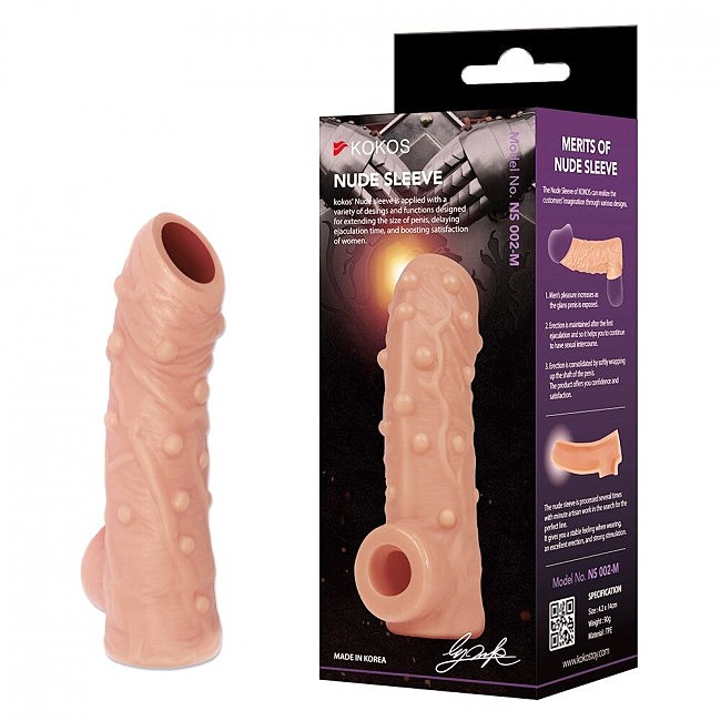 ������� �� ���� � �������� �������� Kokos Nude Sleeve NS 002 M, ���������� ������, 12 � 4 ��