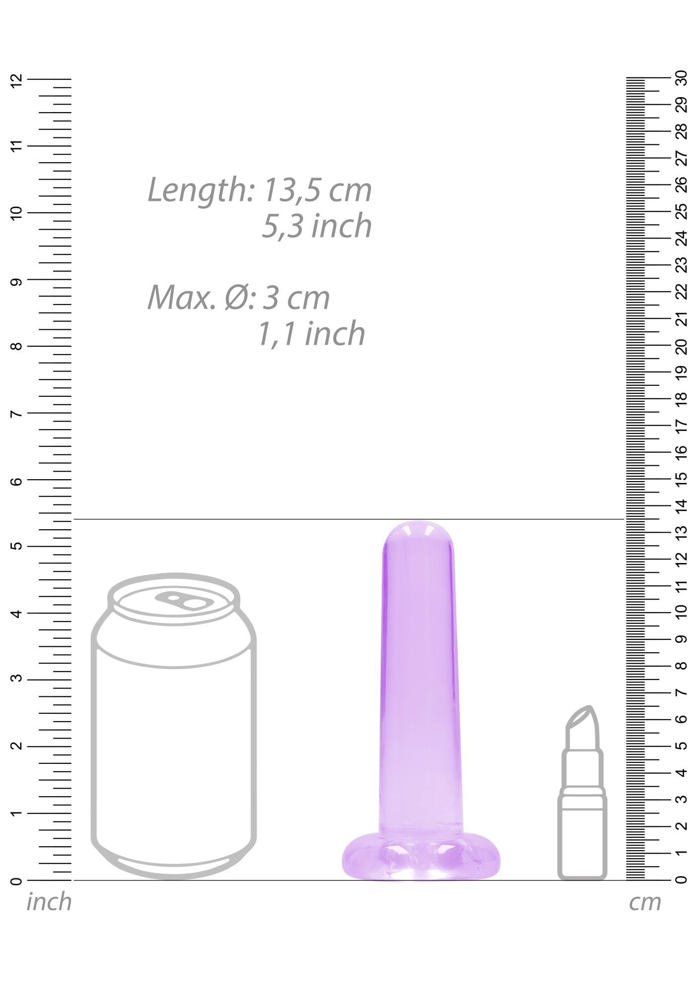 ������������� ������� �� �������� Realrock Dildo 5,3 Purple, ����������, 13,5 � 3 ��