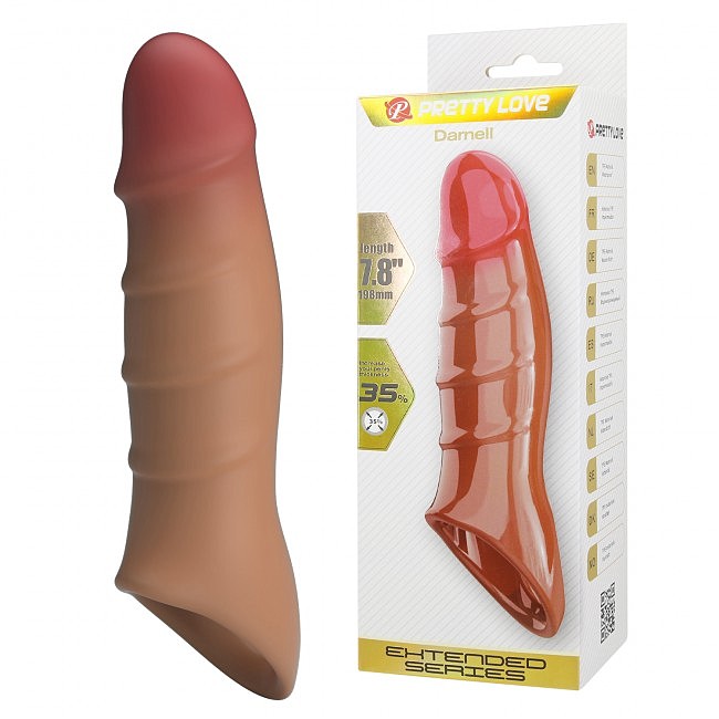 ������������� ������� �� ���� Pretty Love Damell Penis Sleeve, 19,8 � 4,3 ��