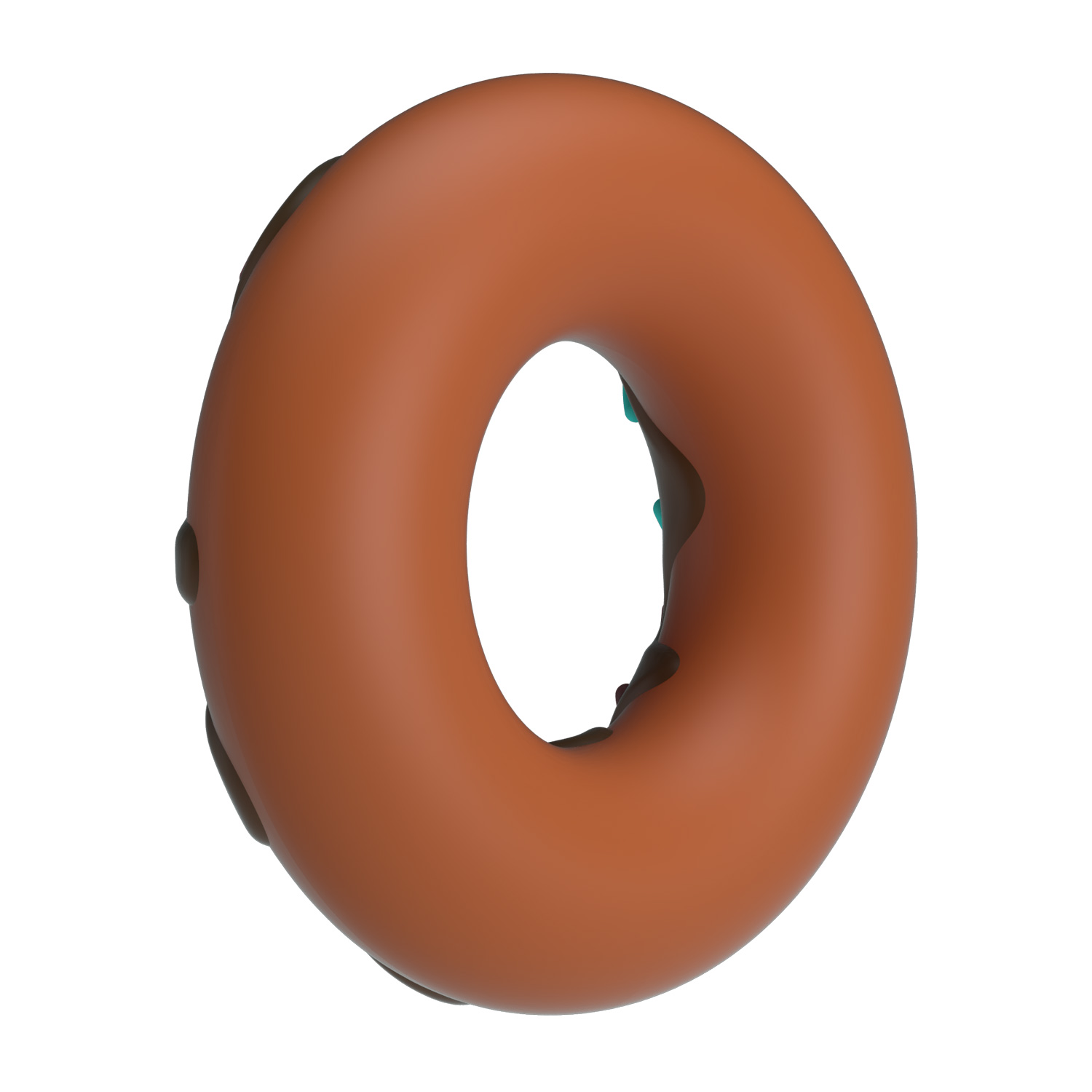 ������� ����������� ������-������ Pretty Love Berry Super Donut Silicone Cock Ring, 4,6 � 2 ��