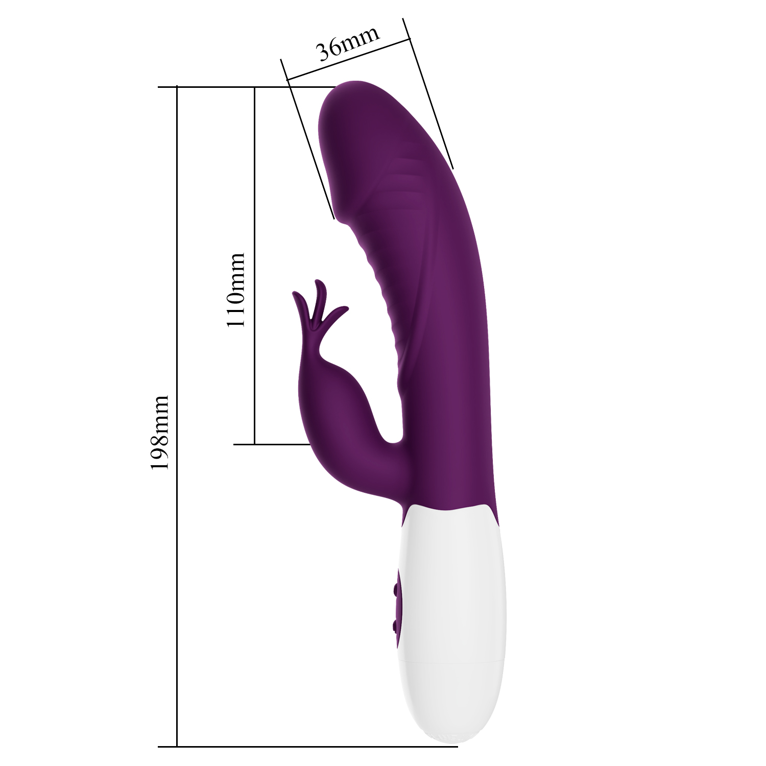������������������� ��������-������ Pretty Love Rasmussen Dual Vibrator Purple, 19,8 � 3,6 ��
