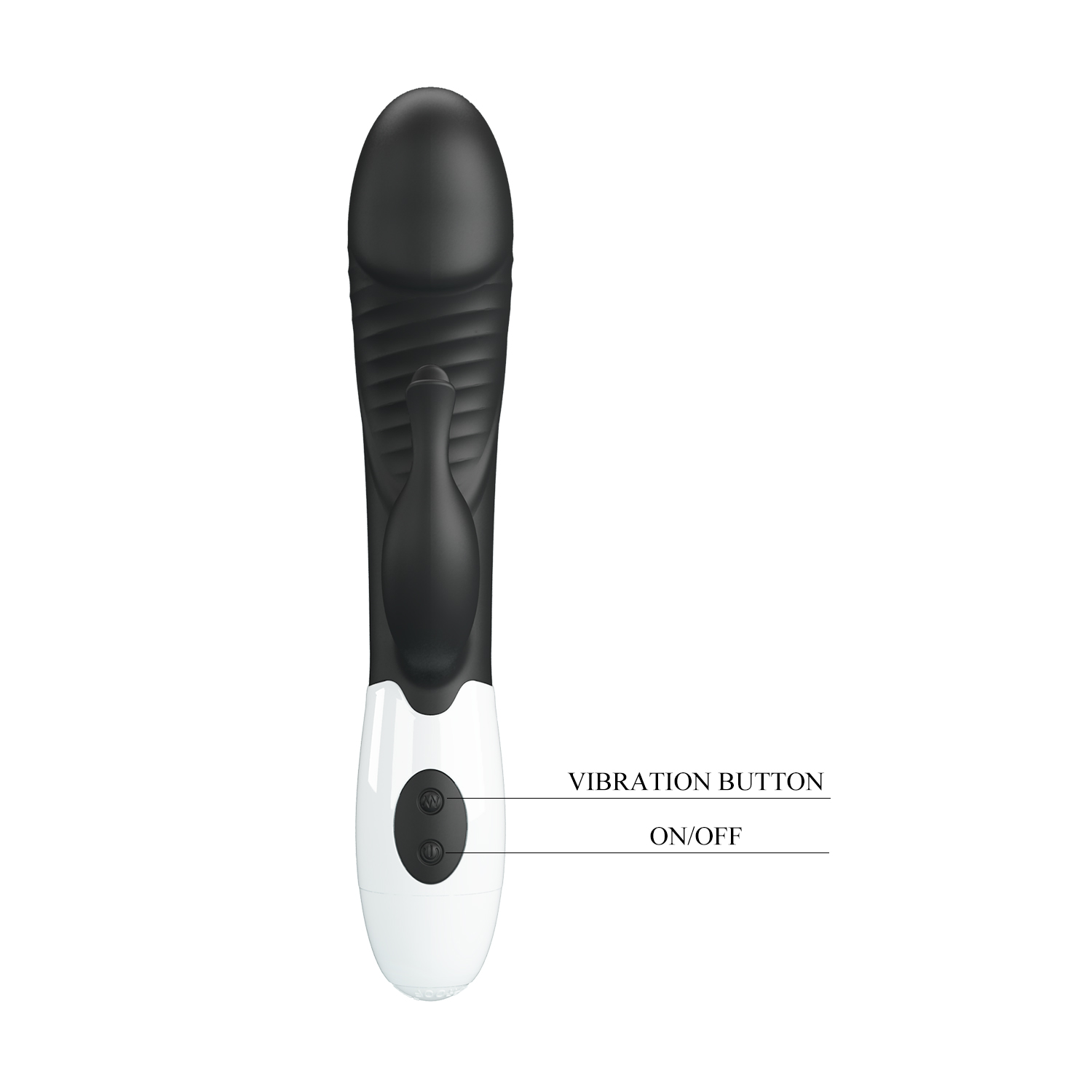 ��������-������ Pretty Love Rasmussen Dual Vibrator Black, 30 ������� ������, 19,8 � 3,6 ��