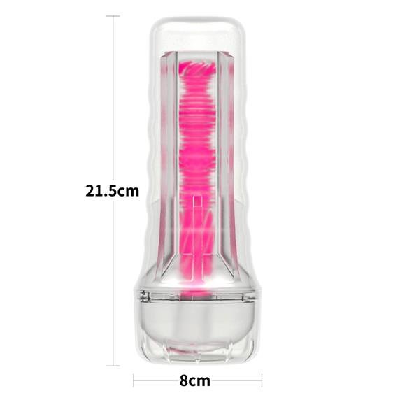 ����������� � ������� Lumino Play Masturbator Pink Glow 8.5 LoveToy, �������� � �������, 21,5 � 8 ��