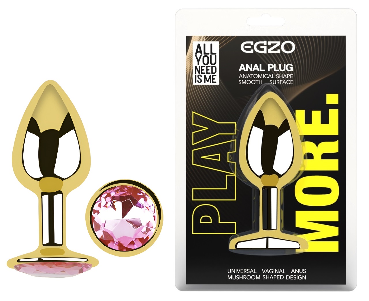 ������������� �������� ������ � ���������� EGZO Gold Round Plug, 7 � 2,8 ��