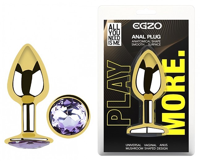 ������������� �������� ������ � ���������� EGZO Gold Round Plug, 7 � 2,8 ��