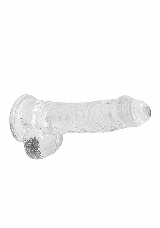 ���������� ������������� � �������� Realrock Dildo 6 Transparent, 17 � 2,5 ��