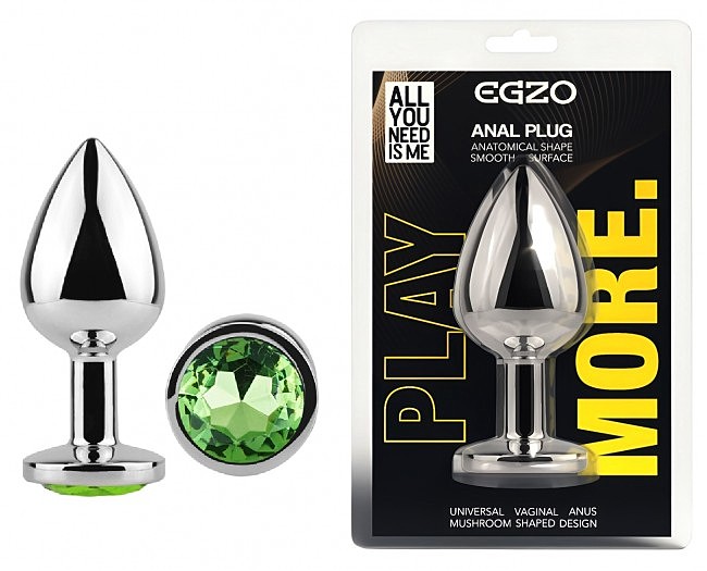  �������� ������ � ����� ���������� EGZO Silver Round Plug size S, 7 � 2,8 ��