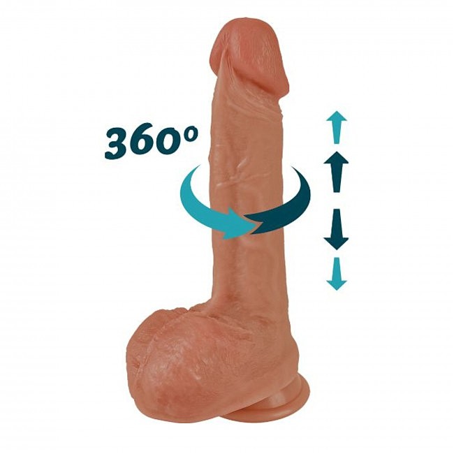 Erospace Natural Play Thrusting Dildo with Swing Motion and Heating D6