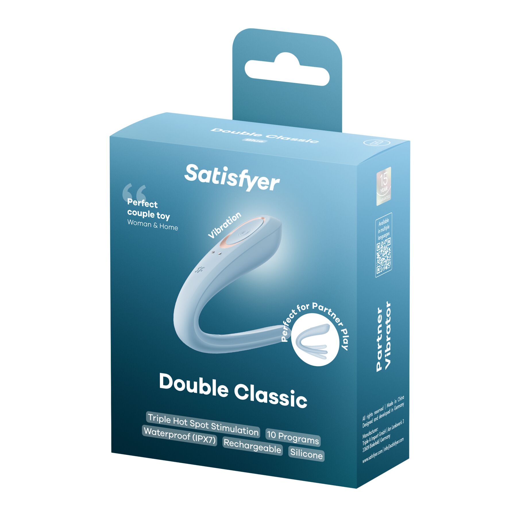 �������� ��� ��� Satisfyer Double Classic Light Blue � ����� ����������
