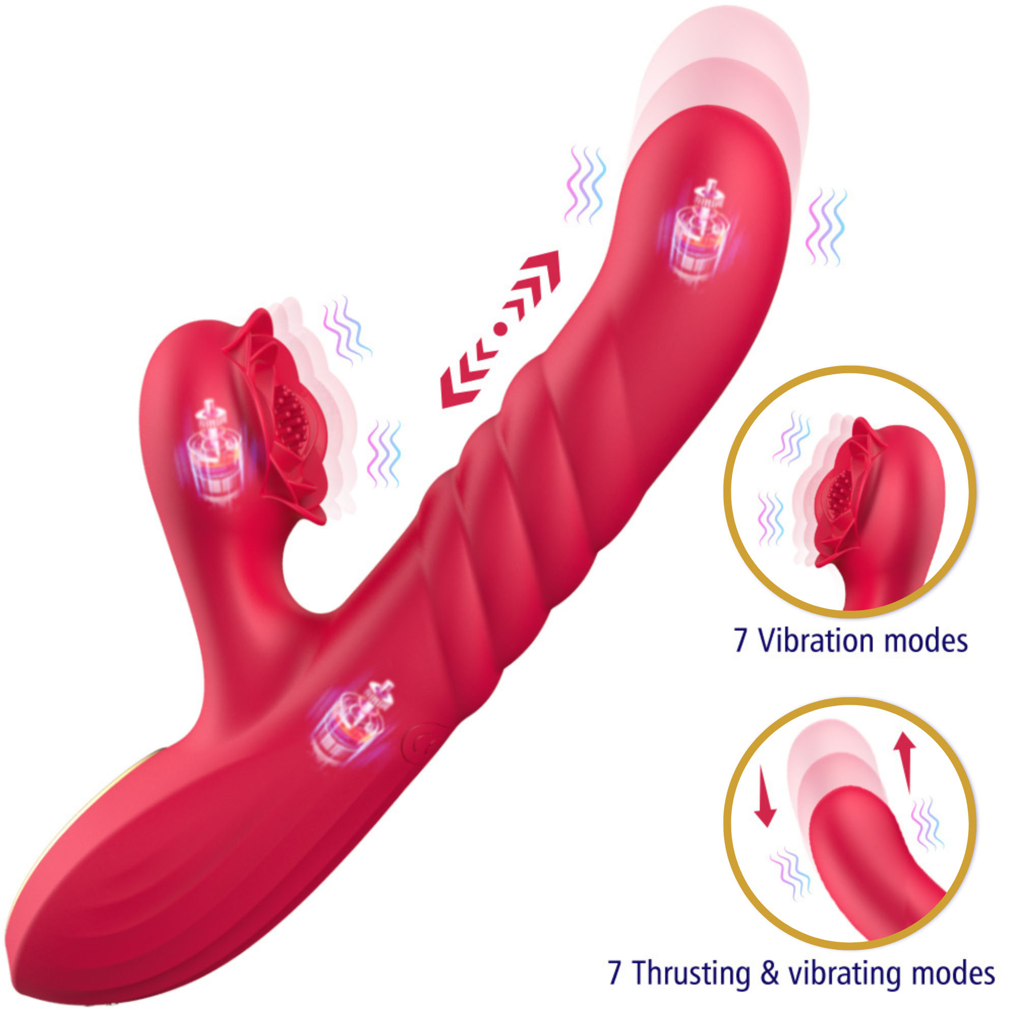 �������� ������� Erospace Sweet Play G-Spot Vibrator With Thrusting A2