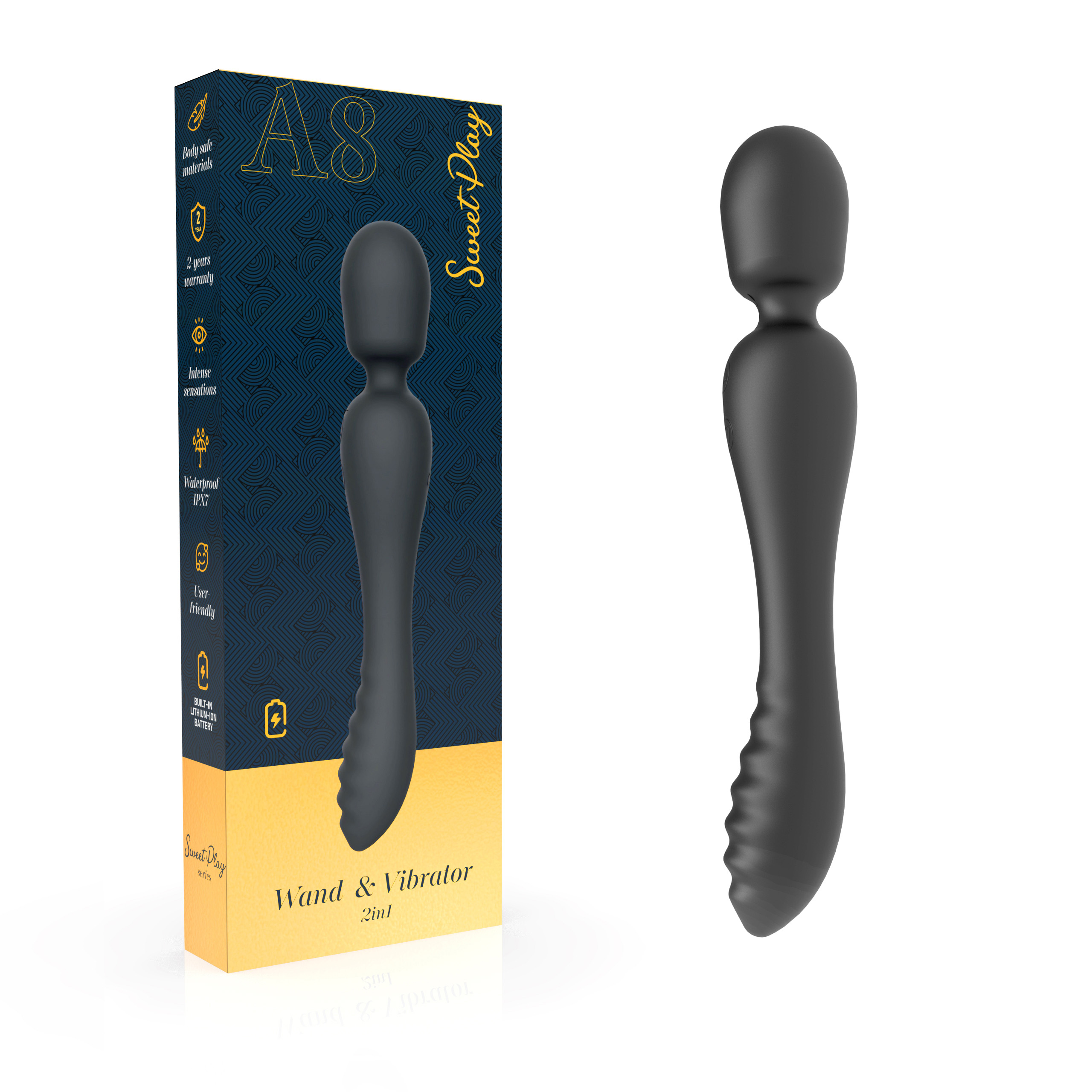 ������������ Erospace Sweet Play Wand & Vibrator 2in1 A8