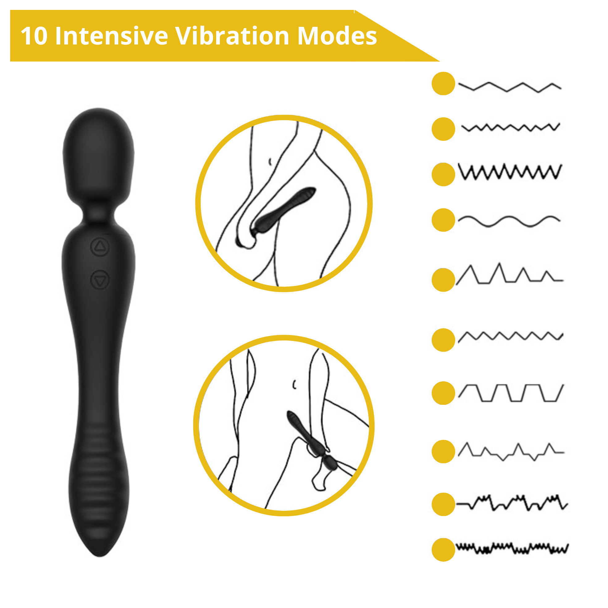 ������������ Erospace Sweet Play Wand & Vibrator 2in1 A8