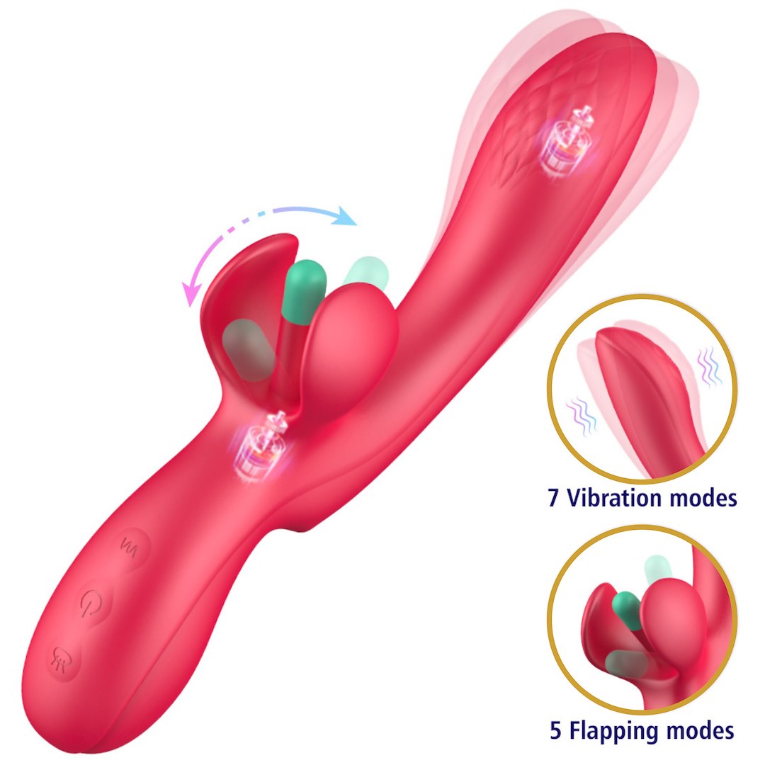Erospace Sweet Play G-Spot & Critoral Flappinng Vibrator A16