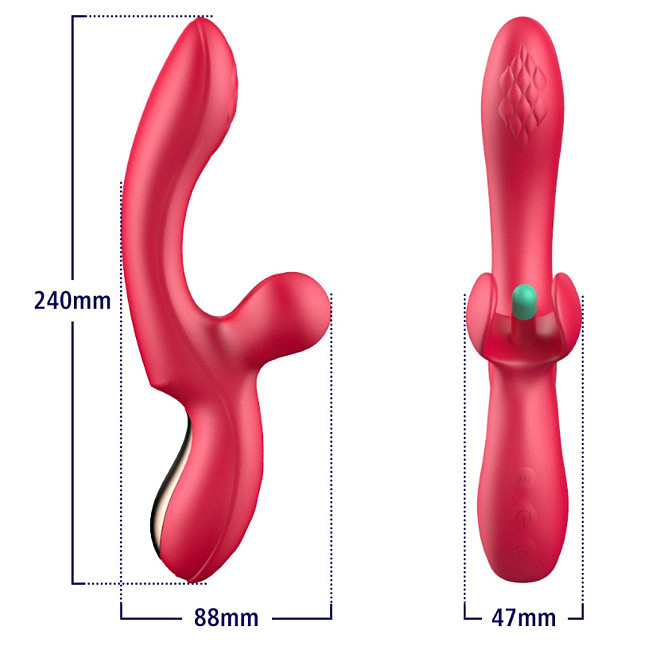 Erospace Sweet Play G-Spot & Critoral Flappinng Vibrator A16