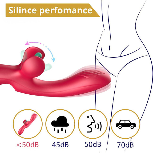 Erospace Sweet Play G-Spot & Critoral Flappinng Vibrator A16