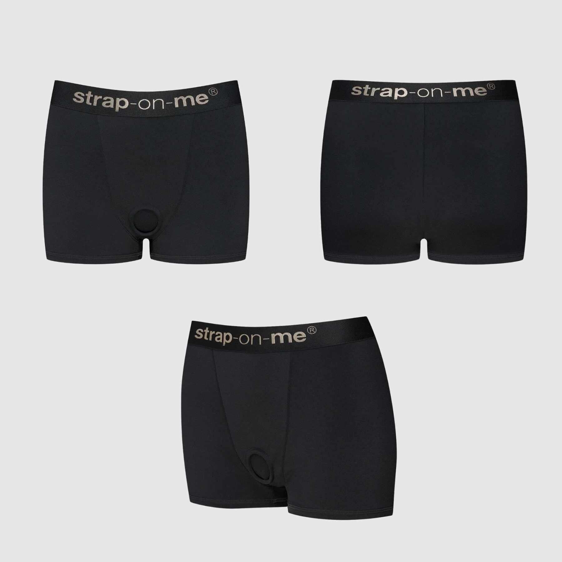 ����� � ��������� ����� Strap-On-Me Harness Lingerie Allure Black, ��������� O-Ring