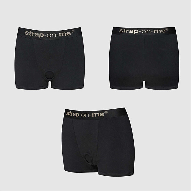����� � ��������� ����� Strap-On-Me Harness Lingerie Allure Black, ��������� O-Ring