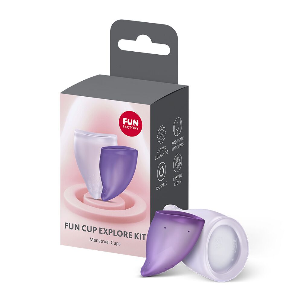 ����� ����������� ������������� ��� Fun Factory FUN CUP EXPLORE KIT, 2 ��, Multicolored Violet, ������ 20 � 30 ��